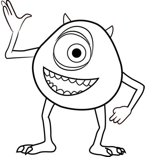Monsters Inc Mike Coloring Page
