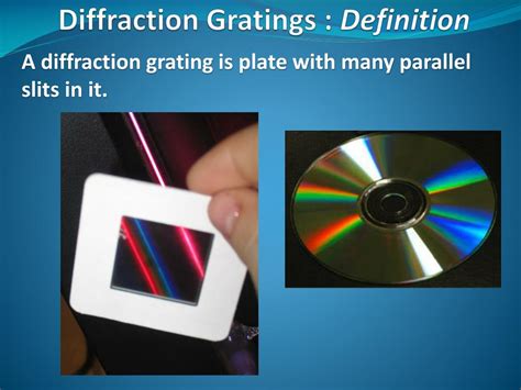 Ppt Waves Diffraction Gratings Powerpoint Presentation Free