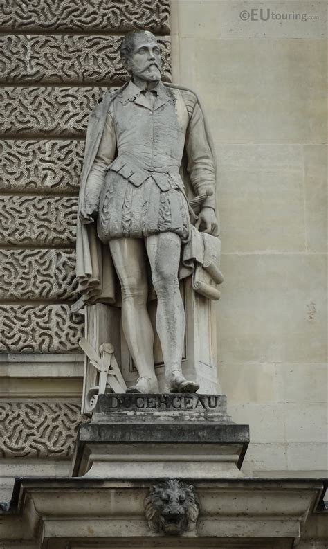 Photos Of Jacques Ducerceau Statue At Musee Du Louvre