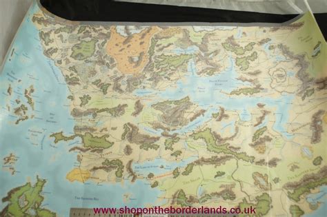 Map Of Faerûn Laminated Single Piece Forgotten Realms Accessory For