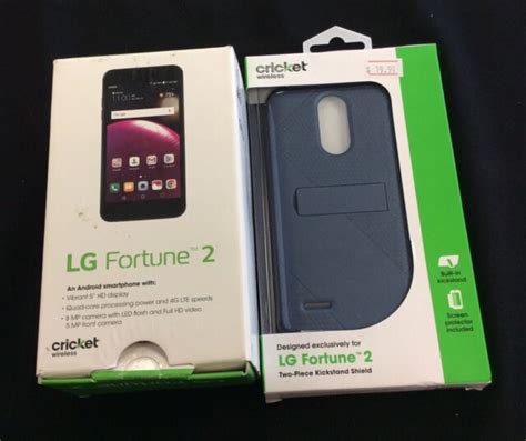 Lg Fortune 2 16gb 5in Cricket Wireless Smartphone Titan Black For