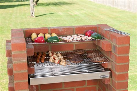 Bkb501 Deluxe 100 Stainless Steel Brick Bbq Kit With Warming Rack