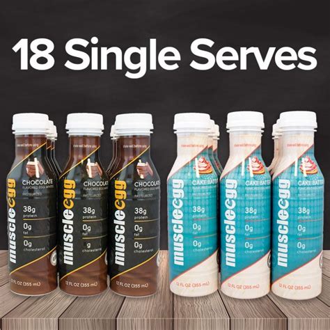 Build Your Own Case 18 Single Serves Muscleegg Egg Whites