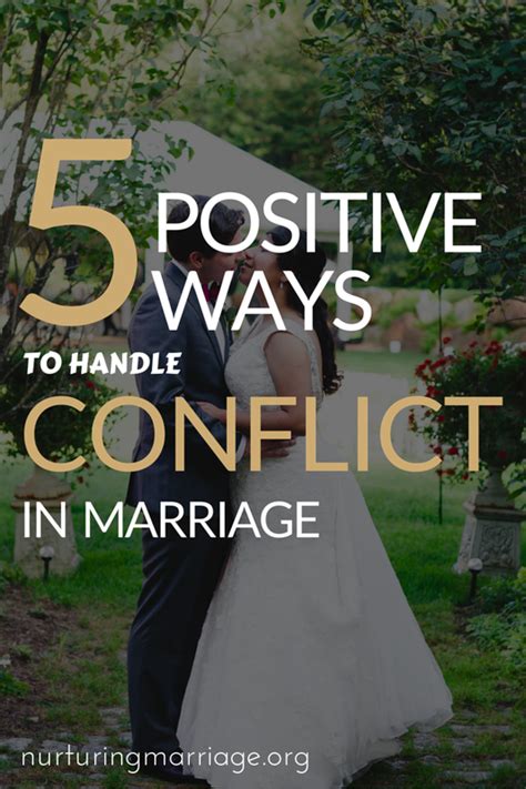 Conflict Resolution Nurturing Marriage