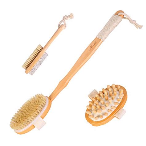 Target those hard to reach areas with the help of our cactus long handle brush. Nvetls Wet and Dry Body Brush Long Handle with Pumice ...
