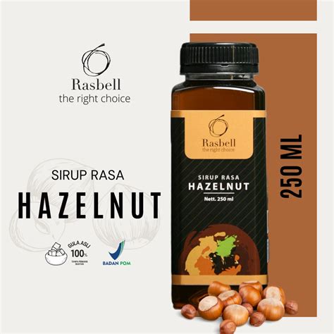 Jual Sirup Hazelnut Rasbell Syrup Hazelnut 250ml Indonesia Shopee
