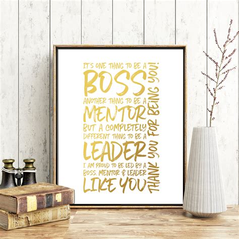 Boss Thank You Gift Its One Thing To Be A Boss Printable Etsy
