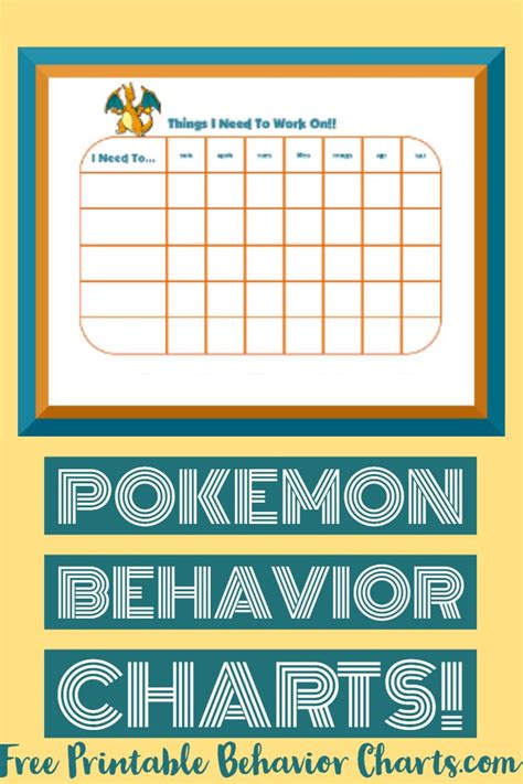 Have Fun Tracking Behaviors With Your Pokemon Fan Free