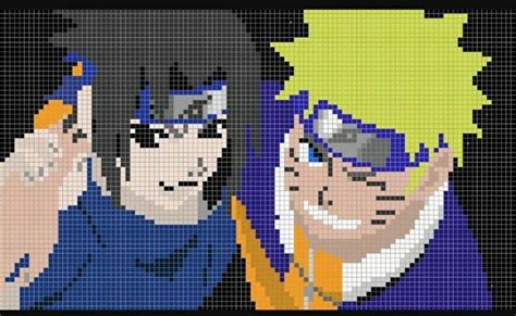 Pixel Art Naruto Et Sasuke Naruto Fr Amino Pixel Art Pixel Art