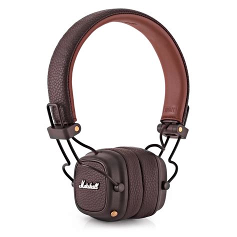 Disc Marshall Major Iii Bluetooth On Ear Headphones Brown Gear4music
