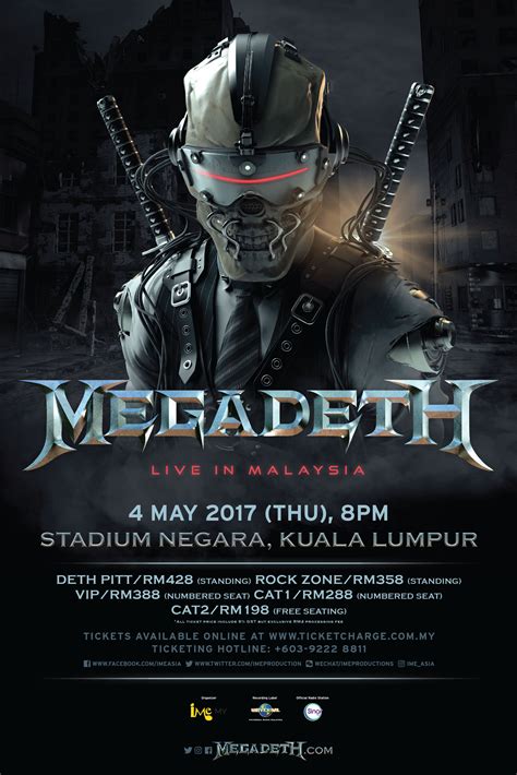 Gem's tours & concert history along with concert photos, videos, setlists, and more. #Dystopia: Megadeth To Rock Out In Malaysia Come 4th May ...