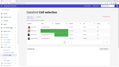 Dynamic Datagrid Cell Selection Radzen Blazor Components Radzen