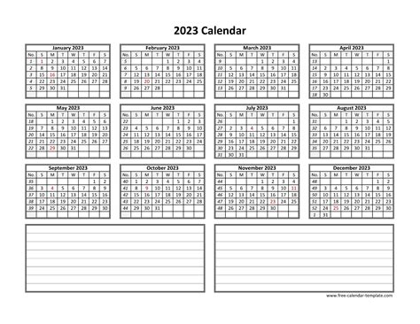 Customizable Calendar 2023 Get Calendar 2023 Update Free 2023 Large
