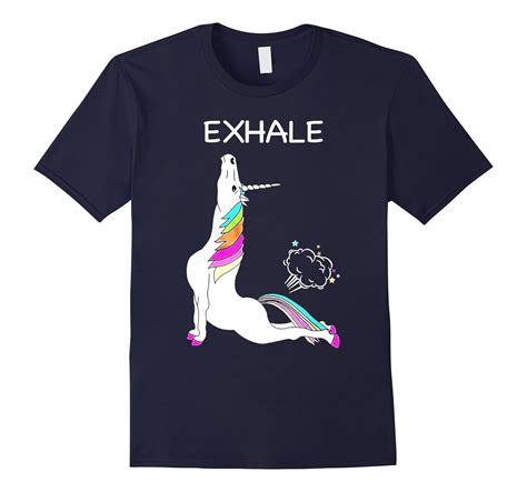 Yoga Unicorn Exhale T Shirt Best Quality T Shirt Cl Colamaga