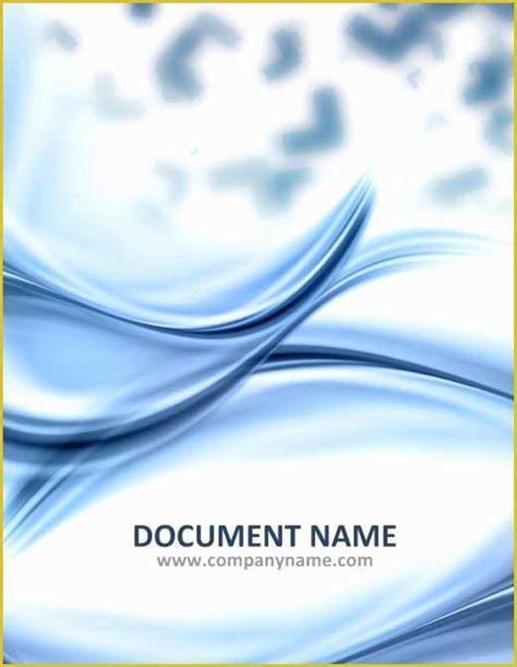 Report Cover Page Template Microsoft Word Free Download Of Document