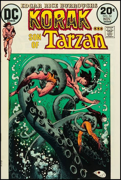 korak son of tarzan 54 november 1973 cover art by joe kubert