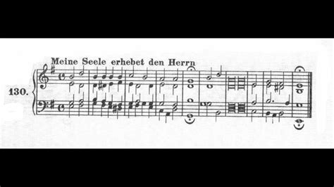 Meine Seele Erhebet Den Herrn Chorale No 130 And Mary Said My Soul