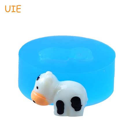 Dyl010u 169mm Cow Silicone Push Mold Farm Animal Mold Cake Decorating