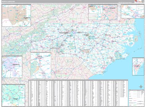 North Carolina Zip Code Maps Premium