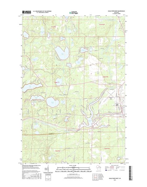 Mytopo Eagle River West Wisconsin Usgs Quad Topo Map