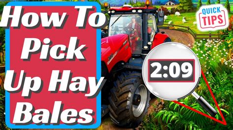 Farming Simulator 22 How To Pick Up Hay Bales Youtube