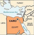 El Cairo, ubicación en el mapa - Mapa de el cairo ubicación (Egipto)
