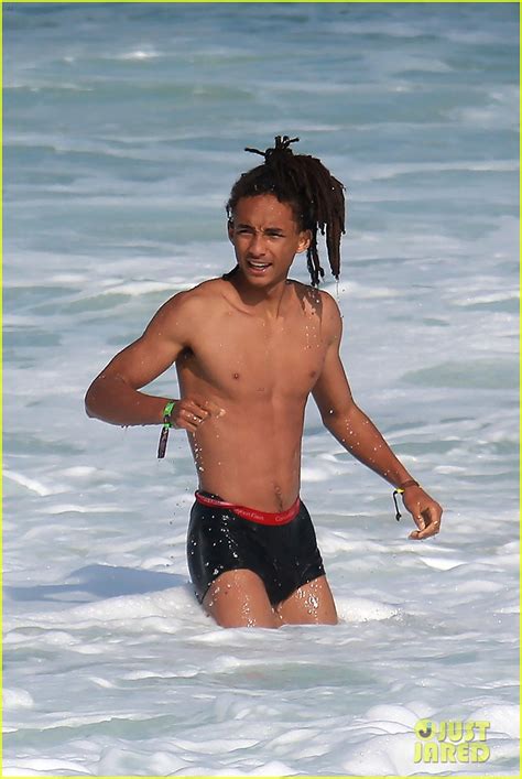 Jaden Smith Wears Just His Calvins For A Dip At The Beach Hot