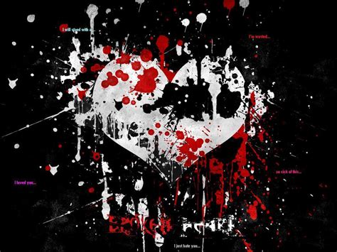 48 Emo Broken Heart Wallpaper
