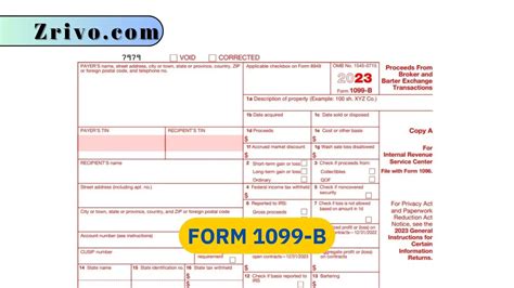 Form 1099 B 2023 2024