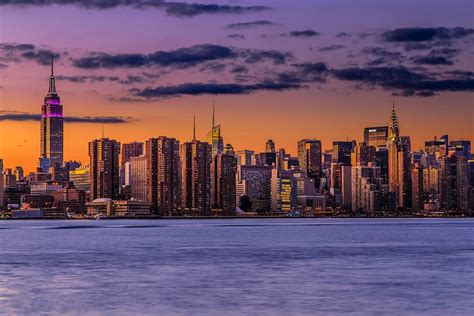 Sunset Lights New York City Manhattan Wallpaper 1920x1280 169628