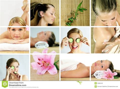 Wellness And Spa Collage Stock Image Image Of Cosmetic 2580443
