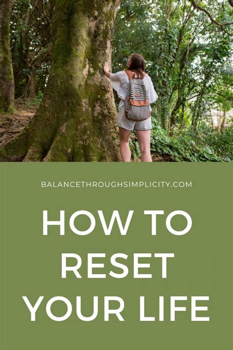 How To Reset Your Life Balance Through Simplicity