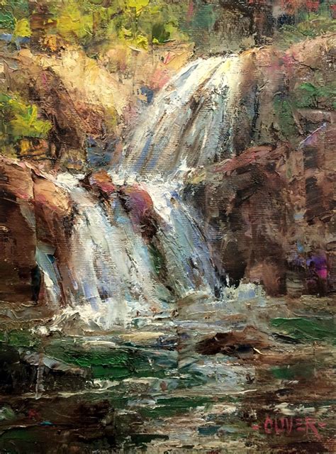 Art Talk Julie Ford Oliver Falls At Yellowstone Waterfall
