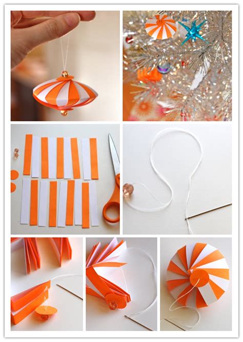 Diy Colorful Striped Paper Ornament Tutorial 2 Origami Crafts Paper