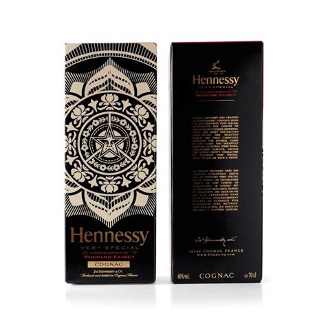 hennessy v s limited edition by shepard fairey food and drinks other food and drinks on carousell