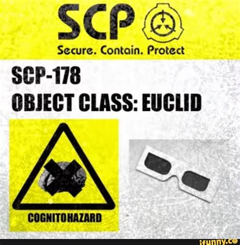 Scp Secure Contain Protect Scp 178 Object Class Euclid Ifunny