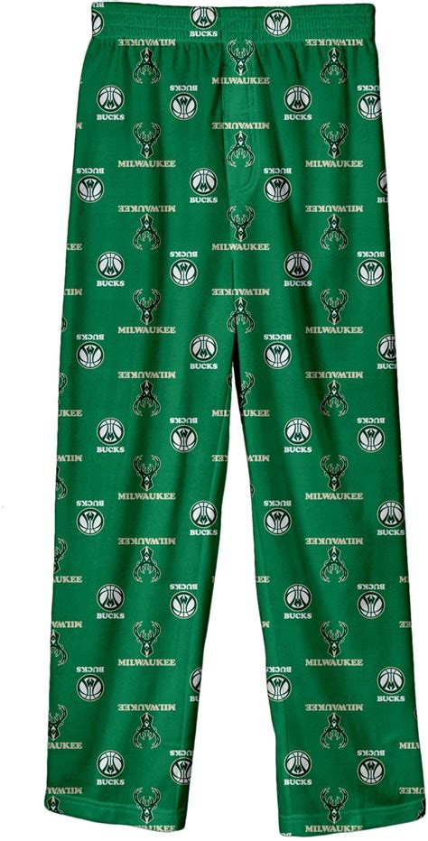 Nba Youth Milwaukee Bucks Logo Pajama Pants Size Medium Team Bucks
