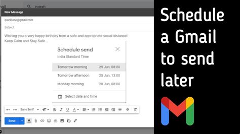 How To Schedule Emails In Gmail Schedule Emails To Send Later