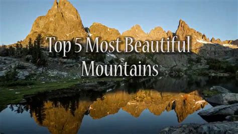 Top 5 Most Beautiful Mountains Youtube