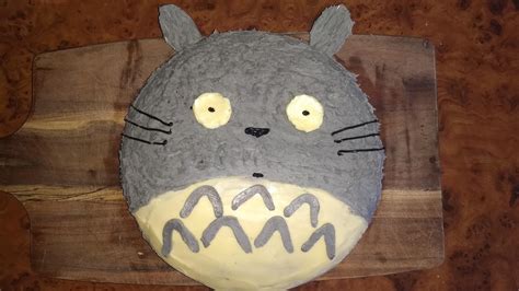 Homemade Totoro Cake I Made For My Offspring With Images Food