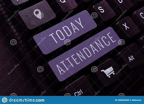 Handwriting Text Attendance Business Approach Going Regularly Being