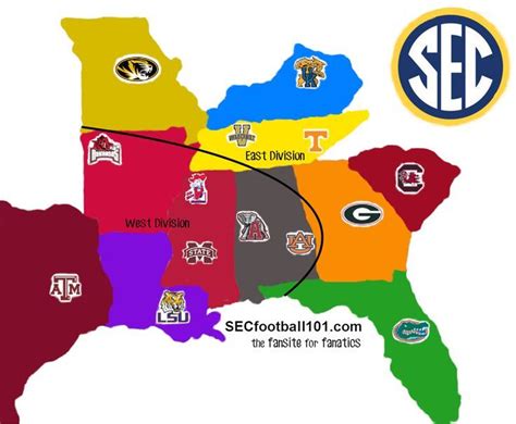Sec Conference Map