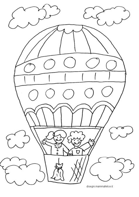 Il sito dedicato ai disegni da colorare, per tutti i gusti. Disegno da colorare per bambini: la mongolfiera | Disegni ...
