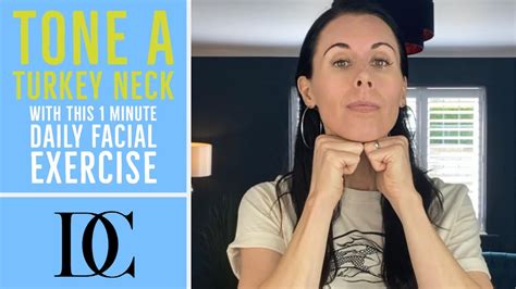 Tone A Turkey Neck With This 1 Minute Daily Facial Exercise Youtube