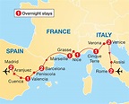 Italy Spain Map / Map of gems of italy, france & spain | italy map ...