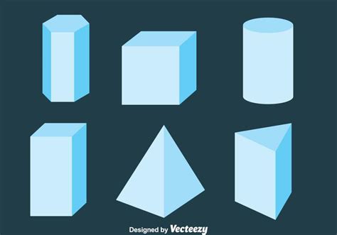 3d Geometric Shapes Collection Vector 143754 Vector Art At Vecteezy
