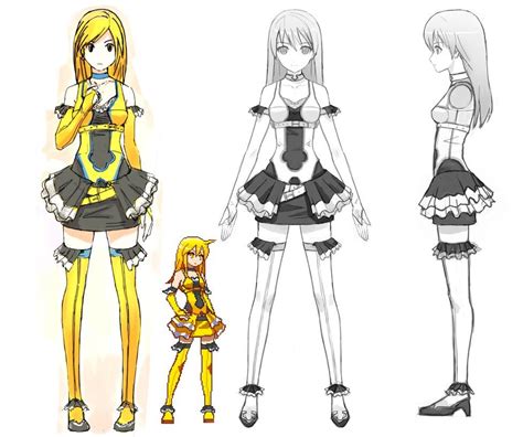 Deviantart More Like Chibi Anime Character Model Sheet By