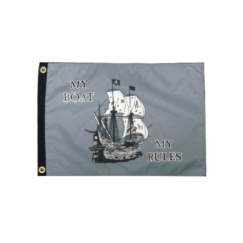Pirate My Boat My Rules 12x18 Outdoor Garden Flag World Of Windsocks