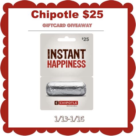 We did not find results for: Win a $25 Chipotle Gift Card - donnahup.com | Chipotle ...