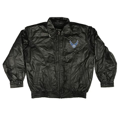 Jwm Mens Military Lined Leather Jacket Air Force Medium